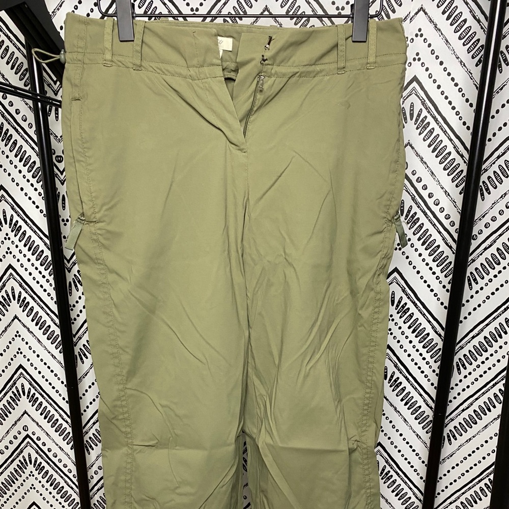 Utility pants tomboy style low rise khaki green